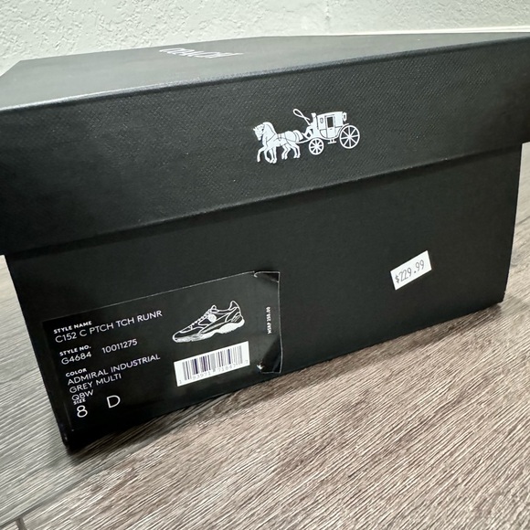 NEW COACH Men’s C152 Signature Tech Runners, men’s size 8 - Picture 3 of 5